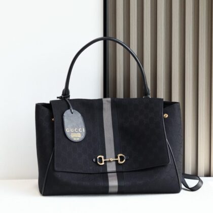 Horsebit Generation Handbag 875019 in Black