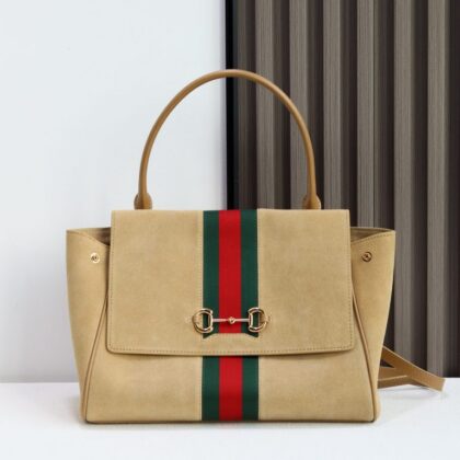 Horsebit Generation Handbag 875018 in Beige