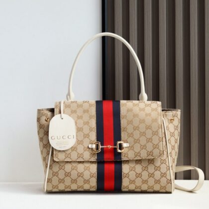 Horsebit Handbag 875018 in White