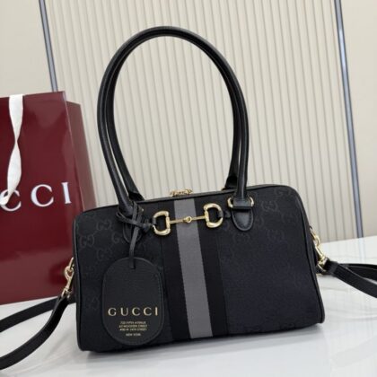 Horsebit Borsetto Handbag 866732 in Black