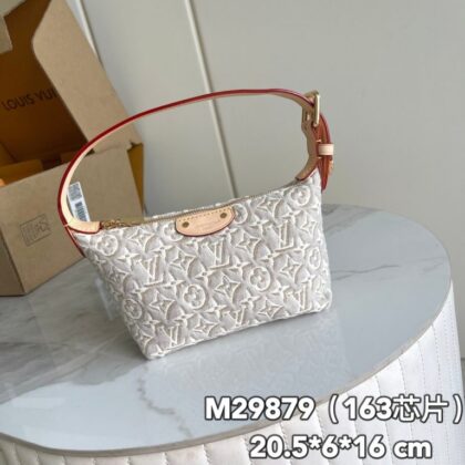 Monogram Mini Moon Shoulder Bag M29879 in Denim