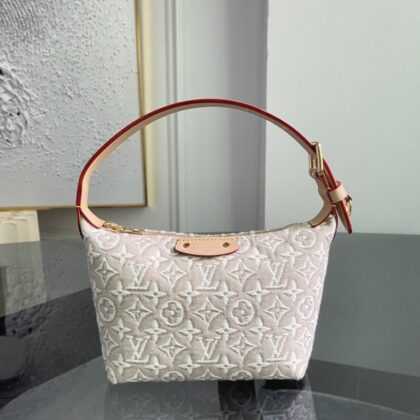 Monogram Mini Moon Shoulder Bag M29879 in Grey