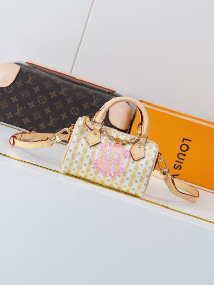 Monogram Nano Speedy Shoulder Bag M29030 in White