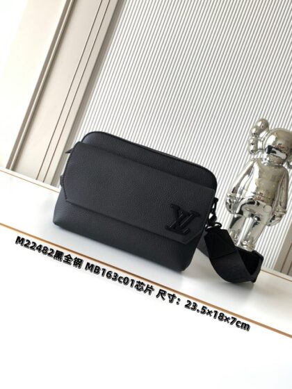 Monogram Messenger Bag M22482 in Black