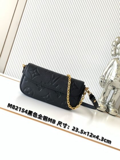 Monogram Shoulder Bag M82154 in Black
