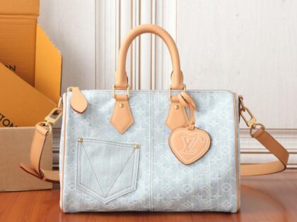 Monogram Handbag in Denim
