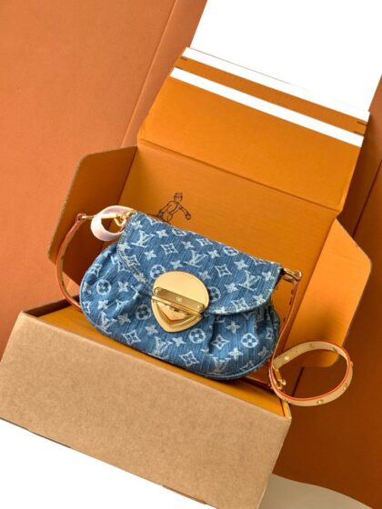 Monogram Sunset Vib Handbag M46829 in Denim