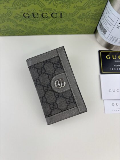 Quilted Card Holder 734943 in Grey