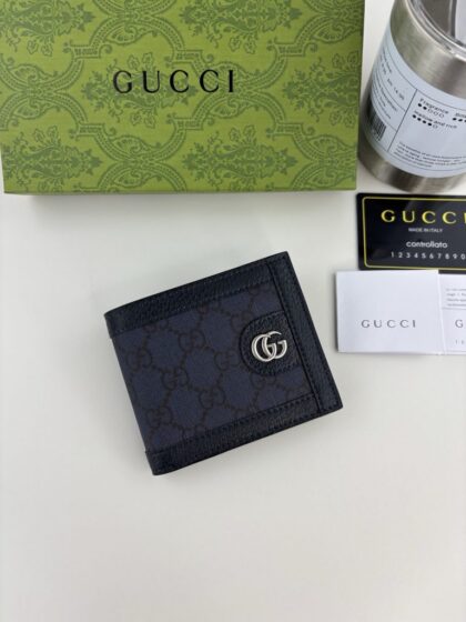 Quilted Card Holder 597609 in Blue