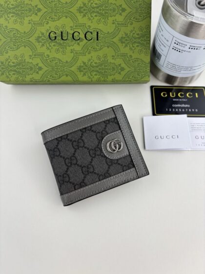 Quilted Card Holder 597609 in Grey