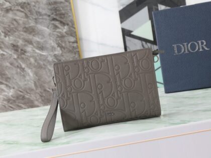 Cannage Handbag in Grey