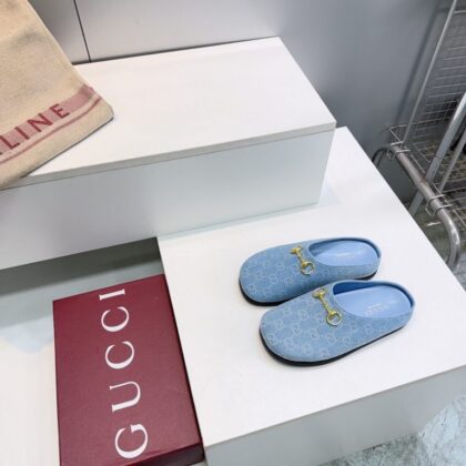 Horsebit Shoes 404142 in Denim
