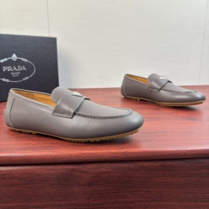 Nylon Luxe Loafers in Grey