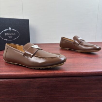 Nylon Luxe Loafers in Brown