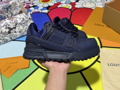 Monogram Sneakers in Denim